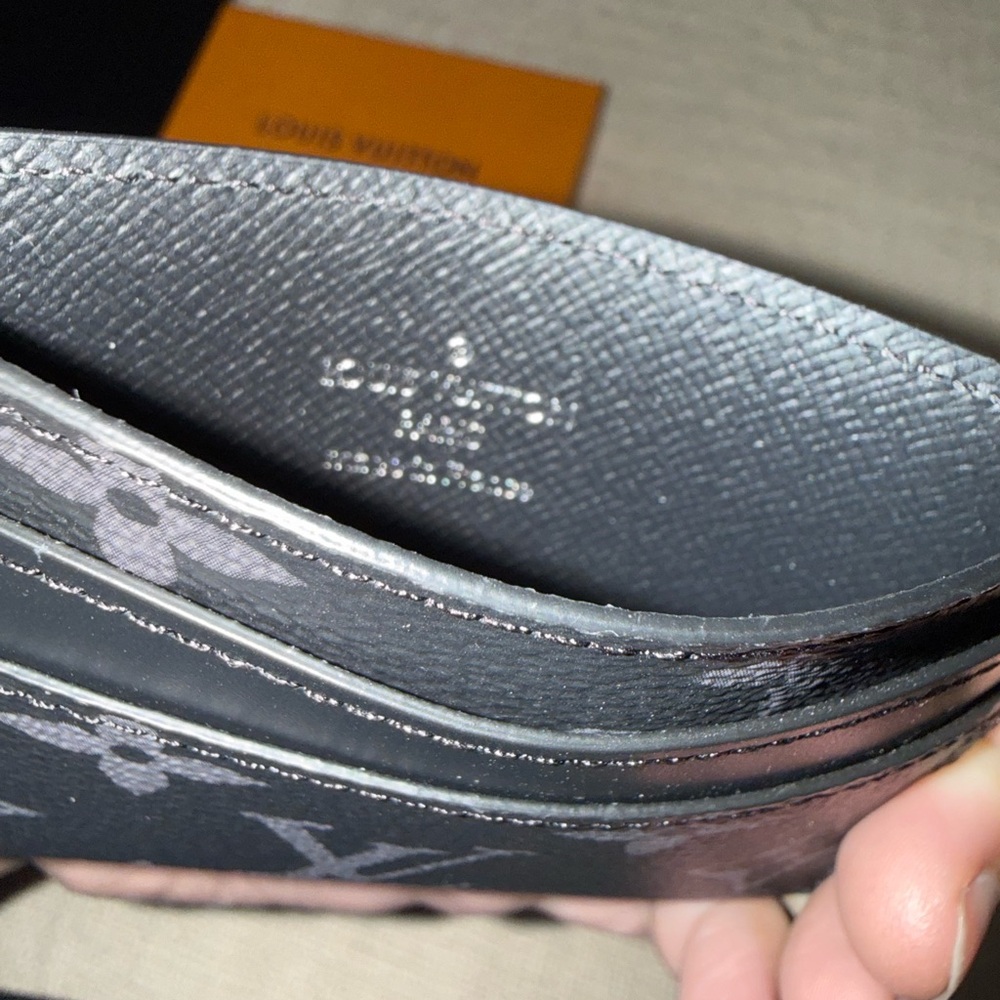 Louis Vuitton double card holder monogram eclipse - Picture 5 of 5